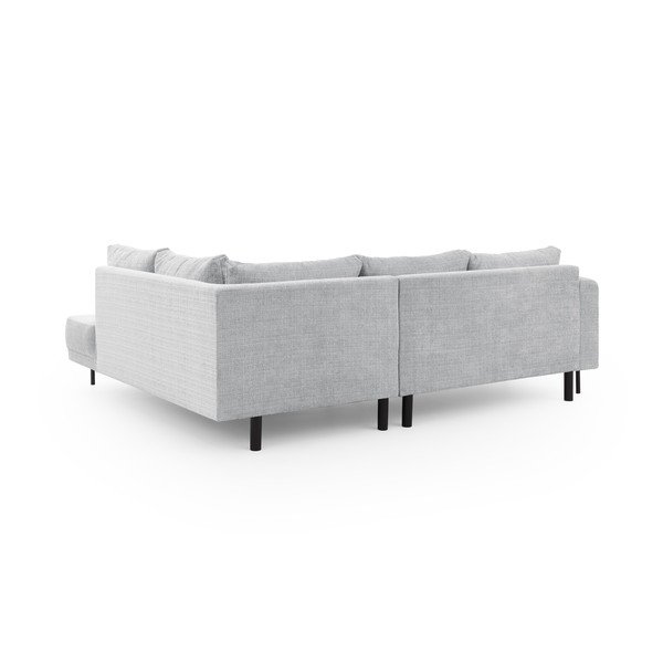 Svetlosivá ženilková rohová pohovka (pravý roh/do L) Mauris  – Ropez-image-3