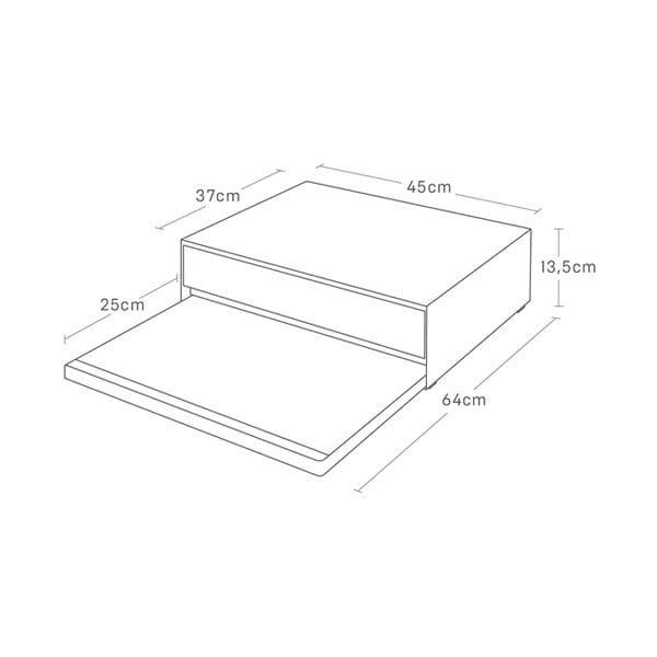 Kovová prídavná polička Tower – YAMAZAKI-image-2