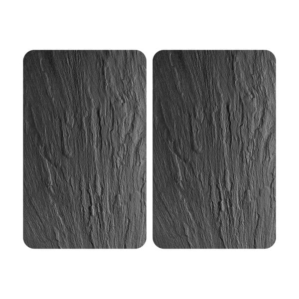 Súprava 2 sklenených krytov na sporák Wenko XL State, 40 x 52 cm