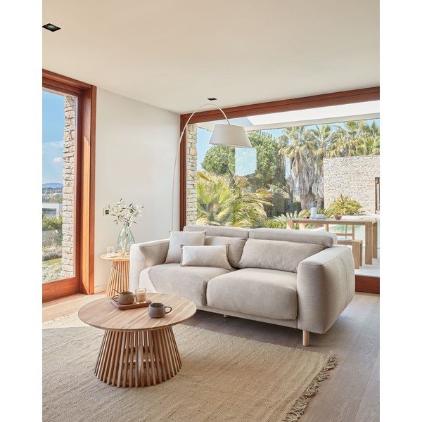 Béžová pohovka 215 cm Singa - Kave Home-image-1