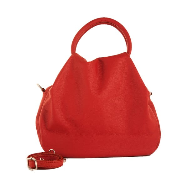 Červená kabelka z pravej kože Andrea Cardone Dolcezza