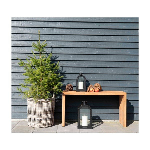 Záhradná lavica z tíkového dreva House Nordic Benidorm, 90 x 30 cm-image-1