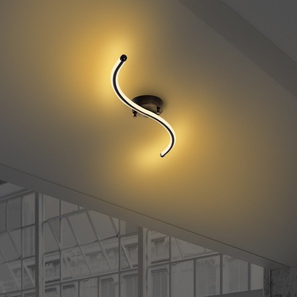 Čierne LED stropné svietidlo 10x67 cm Yilan – Opviq lights-image-4