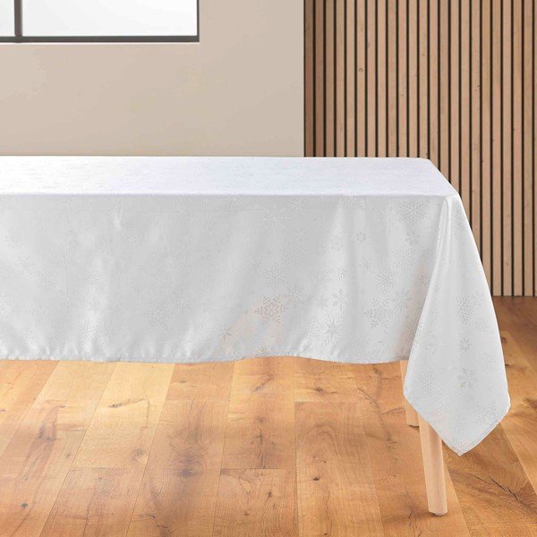 Obrus ​​s vianočným motívom zo žakára 140x300 cm Flocons – douceur d'intérieur