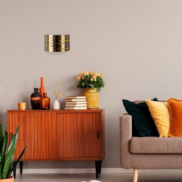 Nástenné svietidlo v zlatej farbe – Opviq lights-image-4