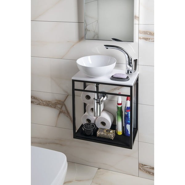 Biele keramické okrúhle umývadlo ø 28 cm Aster – Sapho-image-3