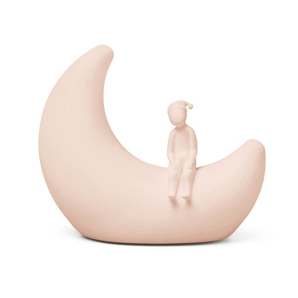 Svetloružové detské nočné svietidlo Moon Shell – Cam Cam Copenhagen
