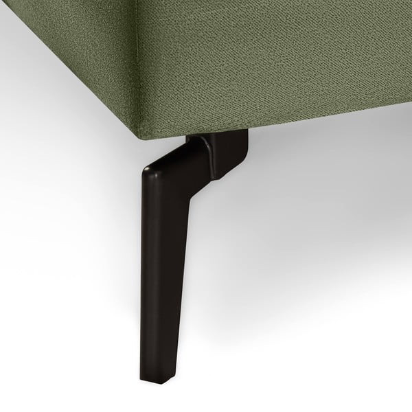 Zelená rozkladacia zamatová rohová pohovka Bonami Selection Fira, pravý roh-image-4