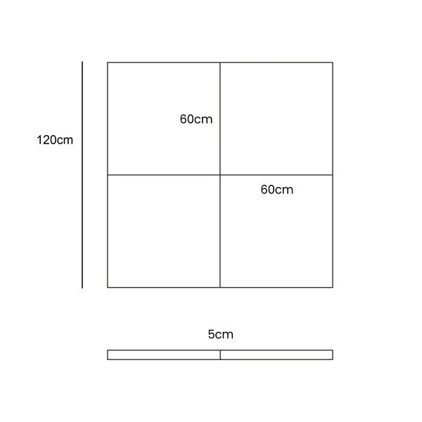 Tyrkysovomodrá detská hracia podložka 120x120 cm – Meowbaby-image-1