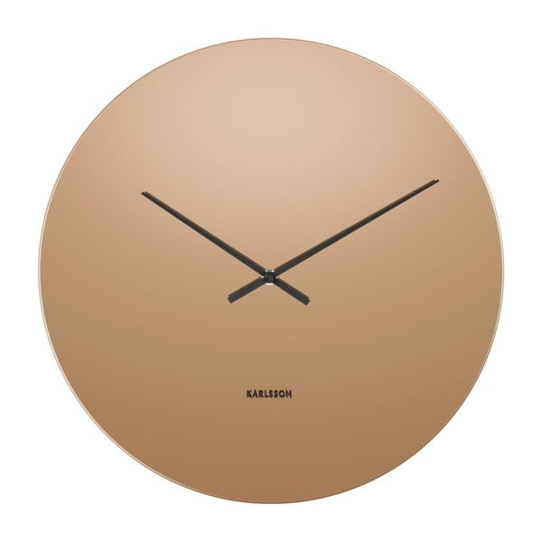 Nástenné hodiny v medenej farbe Karlsson Mirage, ⌀ 40 cm