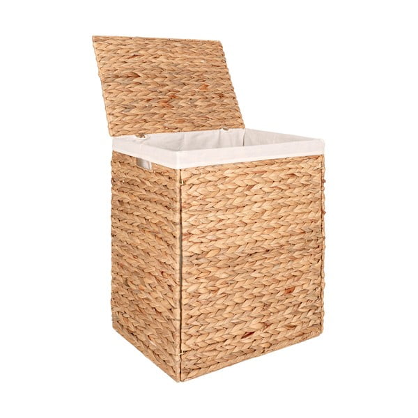 Kôš na bielizeň z vodného hyacintu v prírodnej farbe Passo – House Nordic-image-2