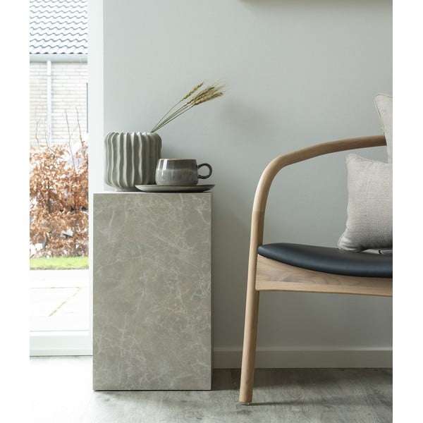 Odkladací stolík v dekore mramoru 30x30 cm Prague – House Nordic-image-1