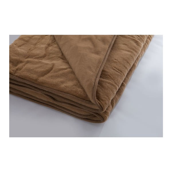 Hnedá deka z merino vlny Royal Dream, 140 × 200 cm