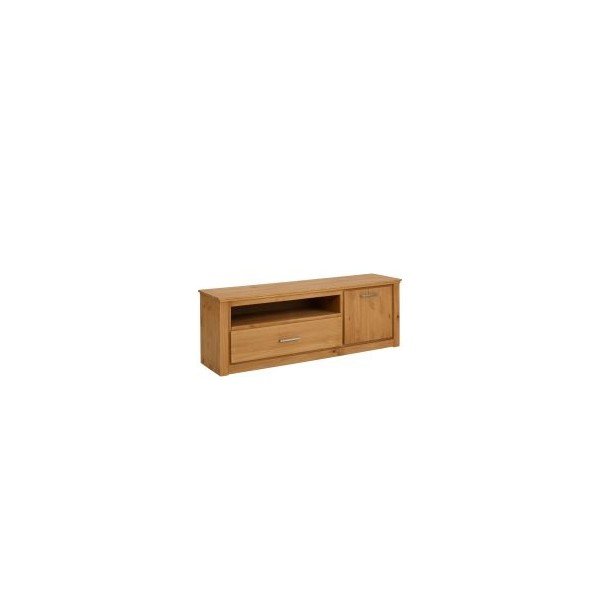 TV stolík z borovicového dreva v prírodnej farbe 160x55 cm Celia - Støraa-image-1