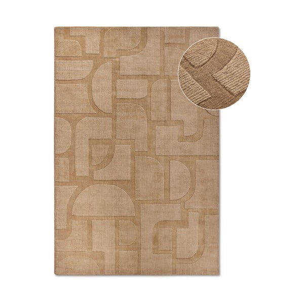 Béžový ručne tkaný vlnený koberec 80x150 cm Alexis – Villeroy&Boch