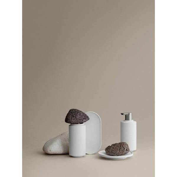 Biela betónová nádobka na mydlo Creto – Blomus-image-1