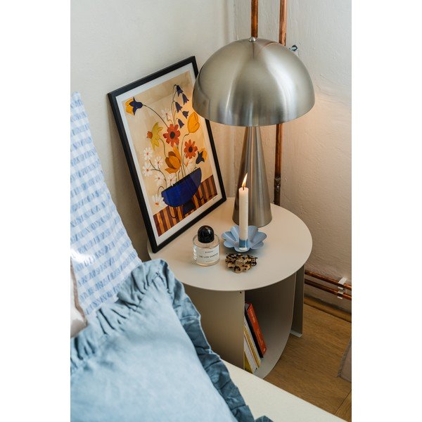 Stolová lampa v striebornej farbe Leitmotiv Sublime, výška 51 cm-image-3