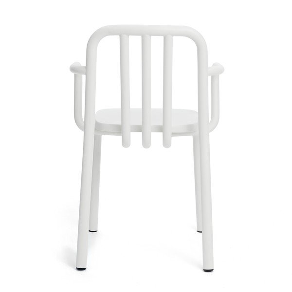 Biela stolička s rúčkami Mobles 114 Tube-image-2