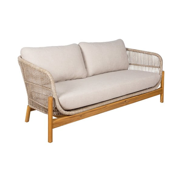 Záhradná lounge súprava z masívu akácie v krémovo-prírodnej farbe pre 4 Terracina – House Nordic-image-1