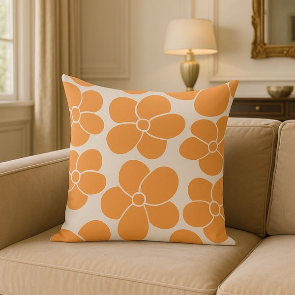 Obliečka na vankúš 43x43 cm Orange Meadow – Mila Home-image-3