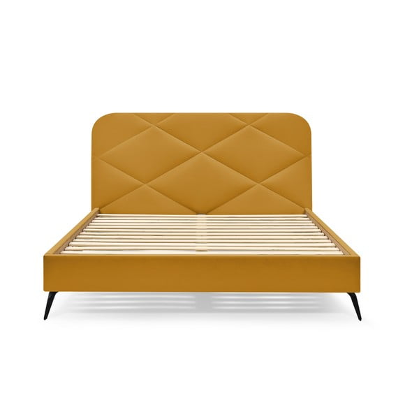 Čalúnená dvojlôžková posteľ s roštom 180x200 cm Prune – Bobochic Paris-image-3