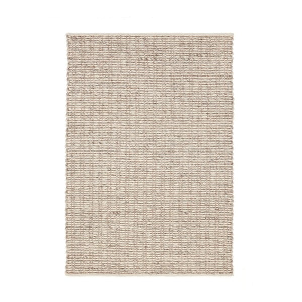 Krémový ručne tkaný vlnený koberec Linie Design Cemente, 150 x 230 cm