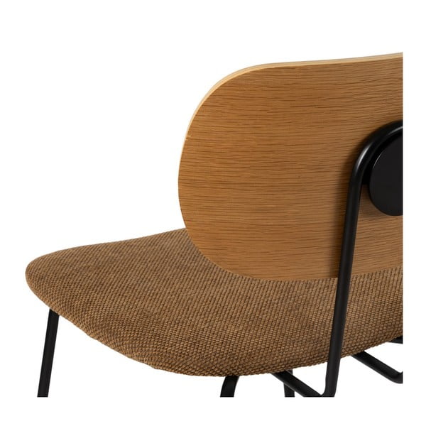 Jedálenská stolička v hnedej a prírodnej farbe v súprave 4 ks Cleo – Ixia-image-4