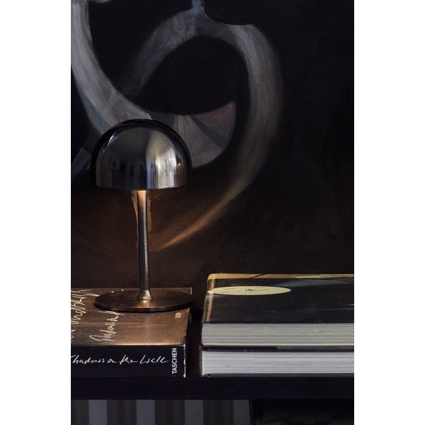 Tmavosivá LED stolová lampa na diaľkové ovládanie s kovovým tienidlom (výška 22 cm) Tim – Sirius-image-3