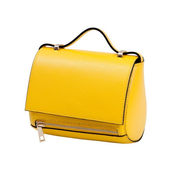 Žltá kabelka z pravej kože Andrea Cardone Giosetta
