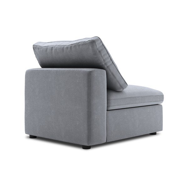 Sivá prostredná časť modulárnej menčestrovej pohovky Windsor & Co Sofas Galaxy-image-3