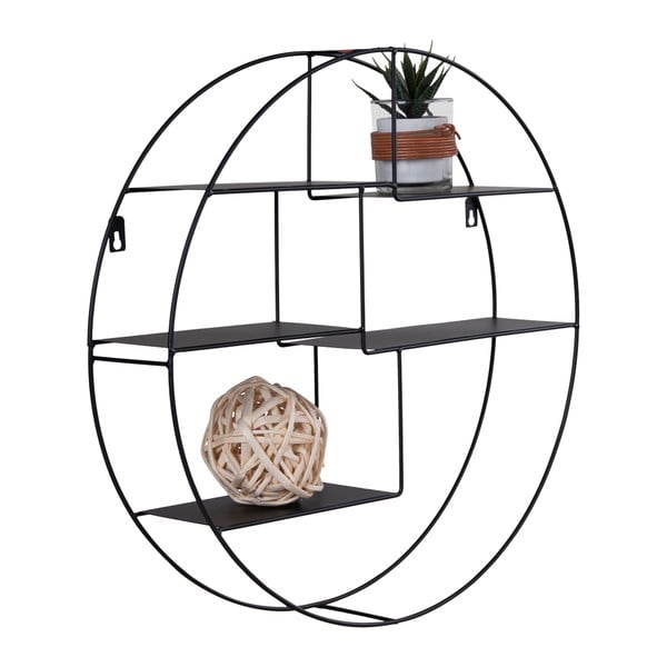 Čierna poschodová kovová polica Genk - House Nordic-image-2