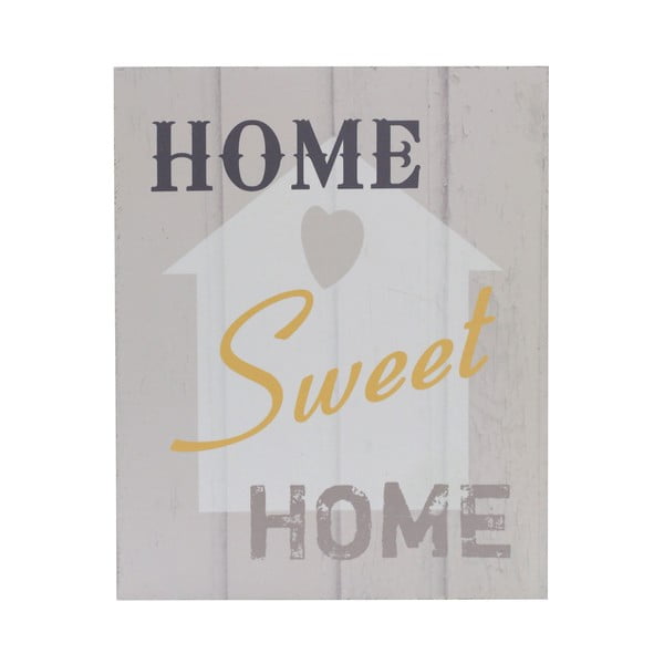 Drevený obraz Home Sweet Home, 20x25 cm