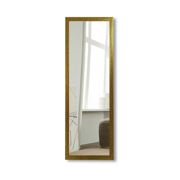 Nástenné zrkadlo s rámom v zlatej farbe Oyo Concept, 40 x 105 cm