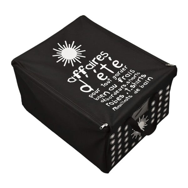 Čierny úložný box na letné oblečenie Incidence T3
