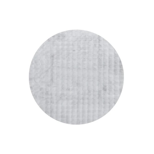 Svetlosivý umývateľný okrúhly koberec ø 200 cm Bubble Grey – Mila Home