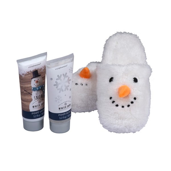 Sada papúč a kúpeľové kozmetiky Tri-Coastal Design Snowman