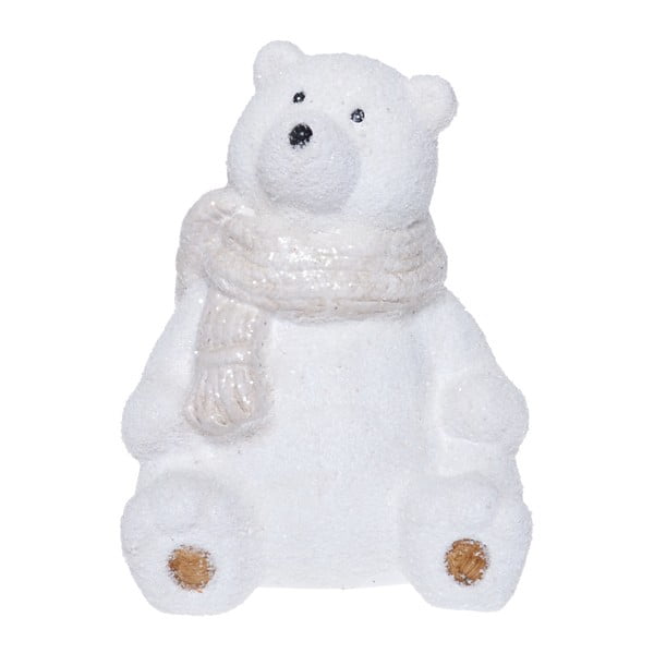 Biela keramická dekoratívna soška Ewax Polar Bear, výška 22 cm