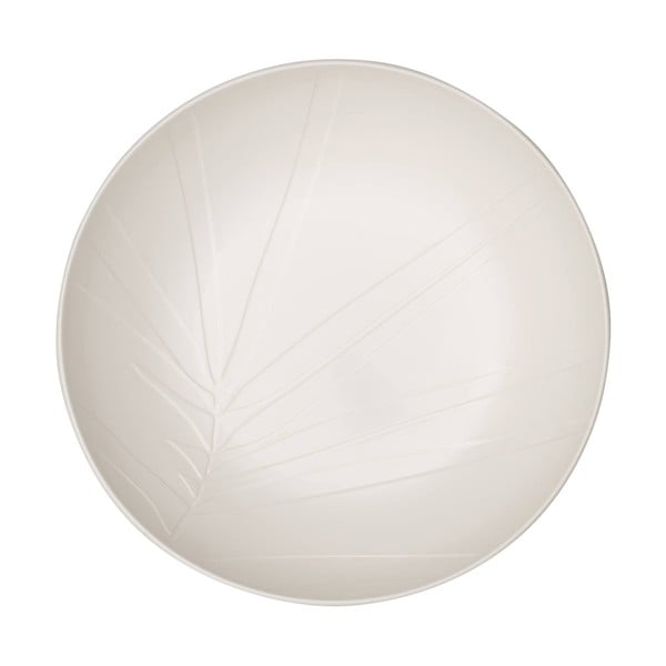 Servírovacia biela porcelánová miska Villeroy & Boch Leaf, ⌀ 26 cm