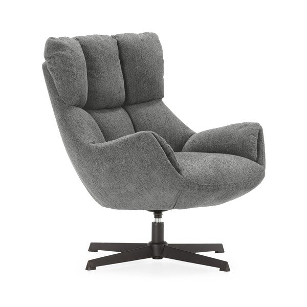 Sivé kreslo Odette – Marckeric