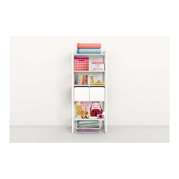 Biela detská skrinka Flexa Shelfie, výška 189,2 cm-image-1