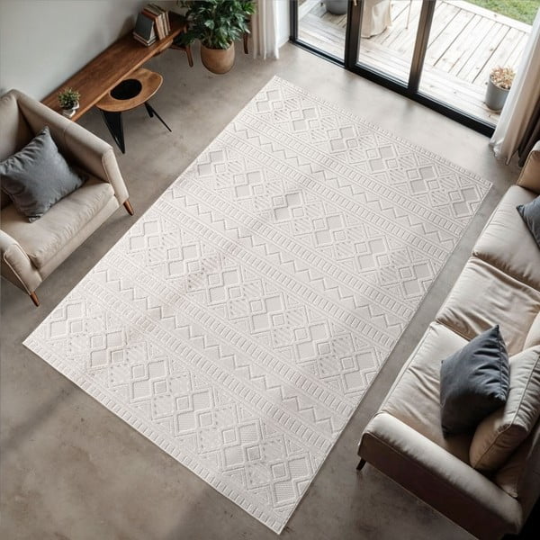 Krémový vnútorný a vonkajší koberec 160x230 cm Doha 1652 Cream – Ayyildiz Carpets-image-1