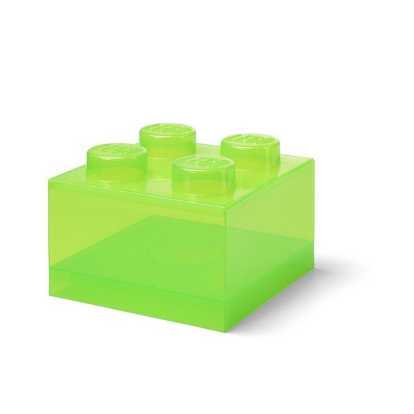 Zelený plastový detský úložný box 25x25x18 cm – LEGO®