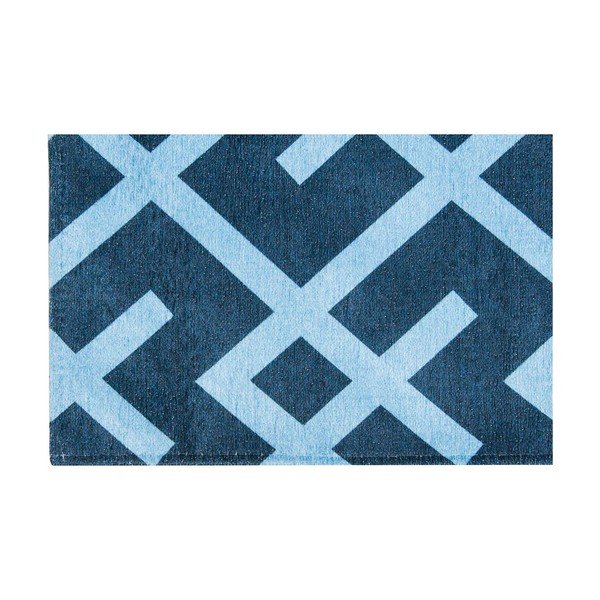 Vysokoodolný kuchynský koberec Webtappeti Labyrinth Blue, 60 x 220 cm-image-4