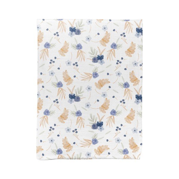Biela mušelínová detská deka 75x100 cm Mina – Mijolnir