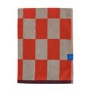 Oranžová/béžová froté osuška z bio bavlny 70x133 cm Retro – Mette Ditmer Denmark