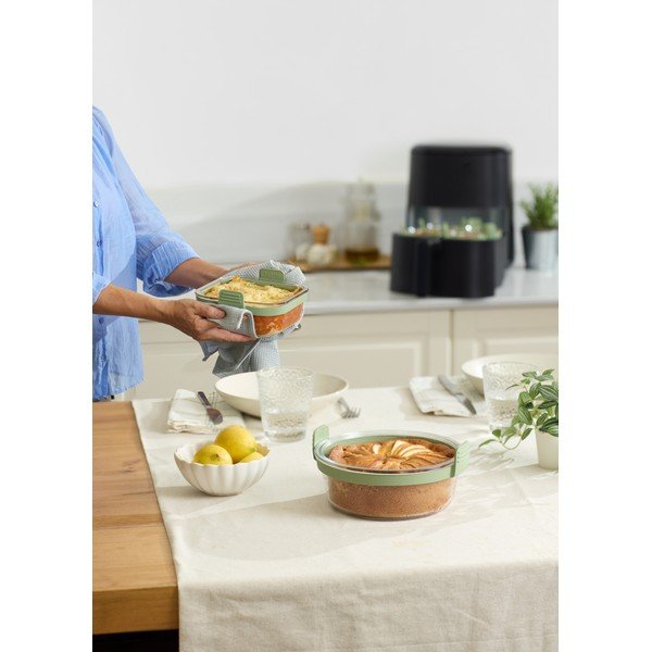 Sklenená forma do teplovzdušnej fritézy 20,5x19,5 cm – Lékué-image-1