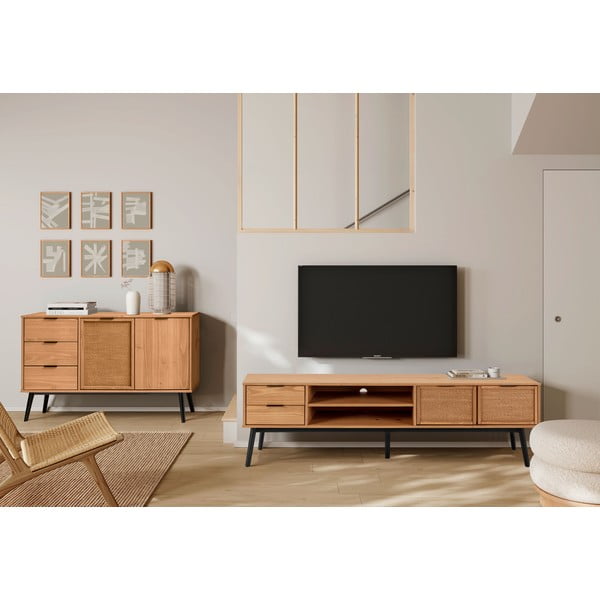 Komoda z borovicového dreva 130x80 cm Natasha – Marckeric-image-1