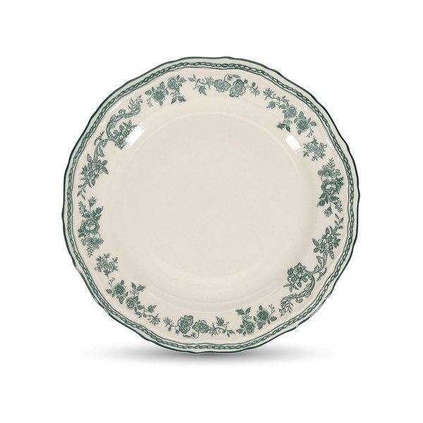 Zelený/slonovinový dezertný porcelánový tanier ø 21,5 cm Cyril – S|P Collection