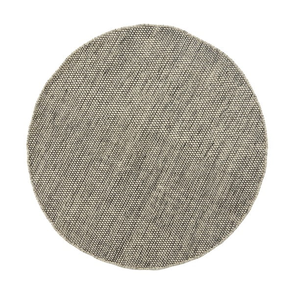 Vlnený koberec Asko, 150 cm, sivobéžový