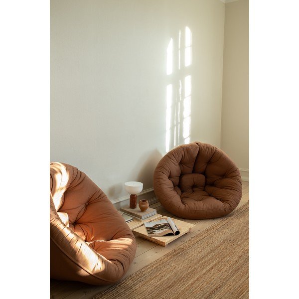 Rozkladacie kreslo s modrým poťahom Karup Design Nido Petrol Blue-image-1